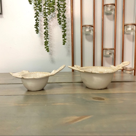 Nautical Anchor Decorative Ceramic Bowls 2 Sizes - Picture 7 of 9